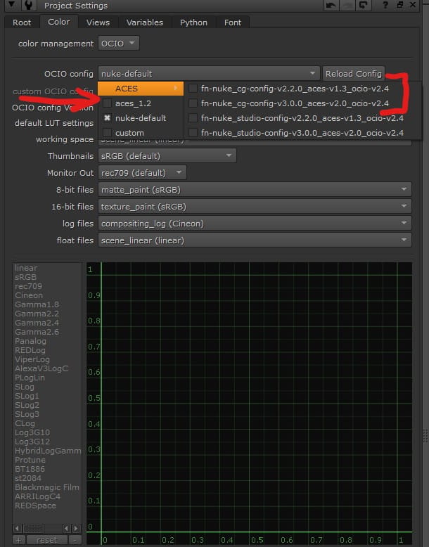 Aces 1.2 in Nuke 17