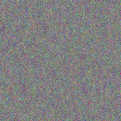 Naive inverse filter: only noise