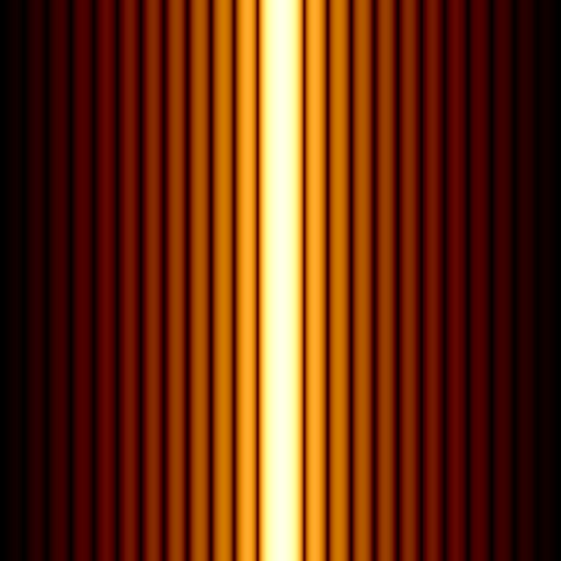 Fourier spectrum of a line kernel: vertical stripes