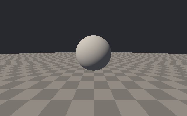 Beauty render of a sphere on a floor