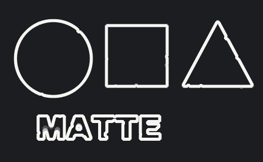 Edge matte: dilate minus erode