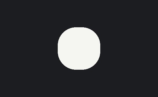 Dilate with a disc kernel rounds the corners