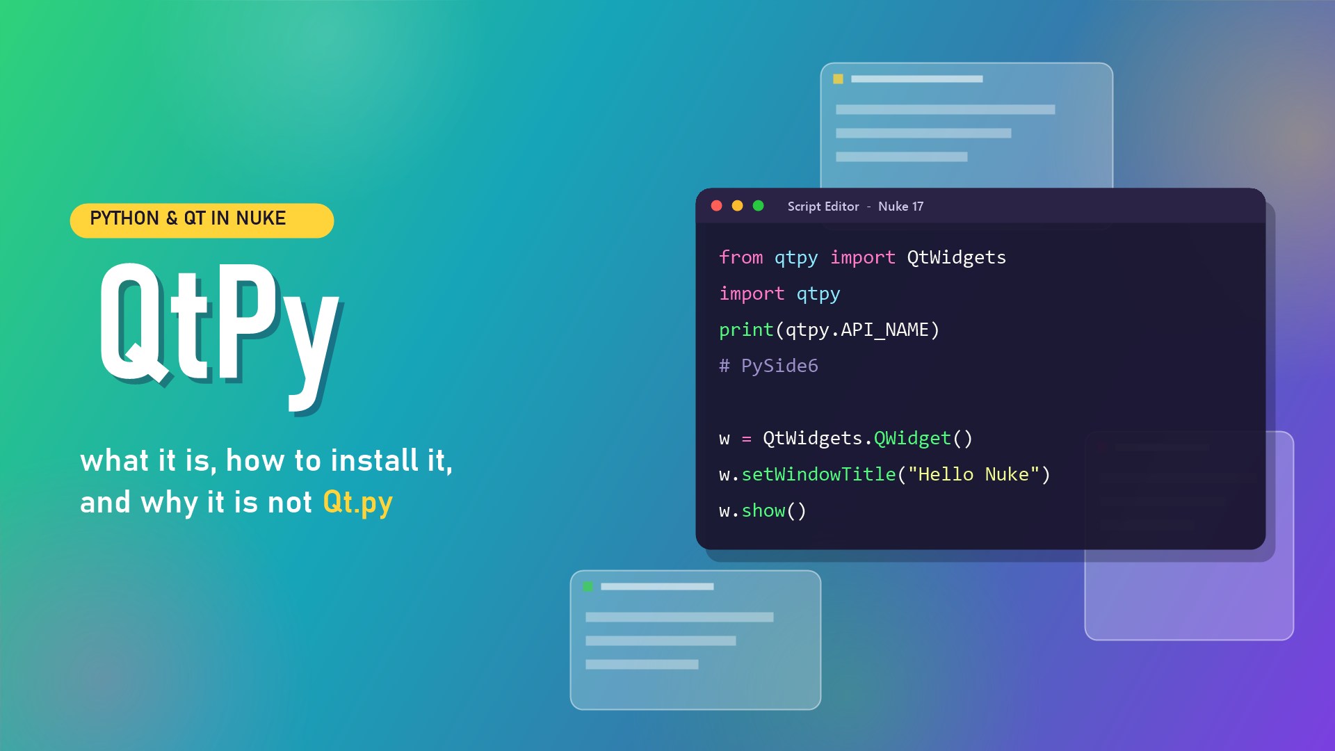 QtPy in Nuke: What It Is and How to Install It